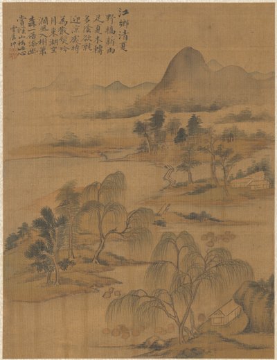 1775年，盛夏的河村。 作者 翟达坤