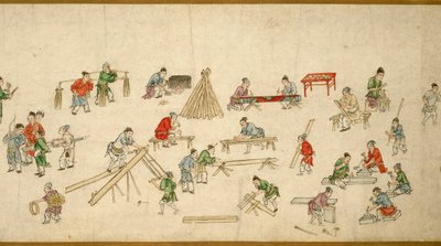 和平时期的街景 太平风会图 作者 朱瑜