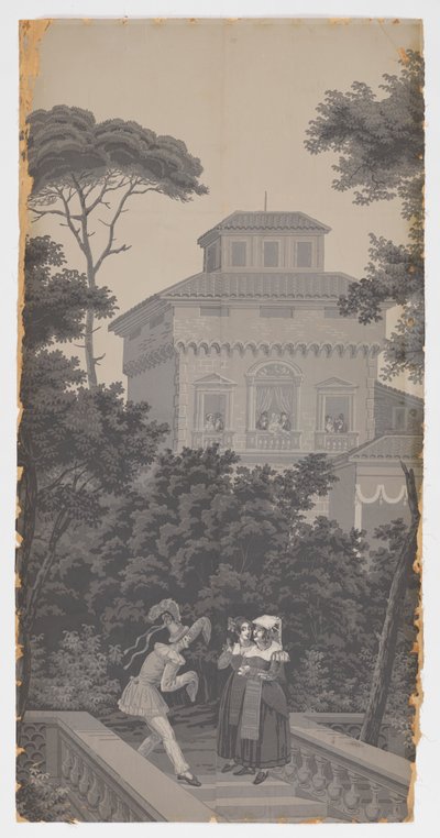 赛马 作者 Zuber and Cie, Rixheim, 阿尔萨斯