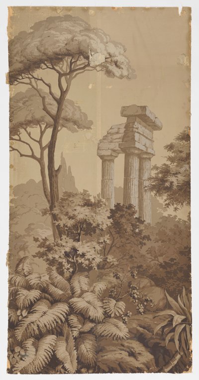风景板 作者 Zuber and Cie, Rixheim, 阿尔萨斯