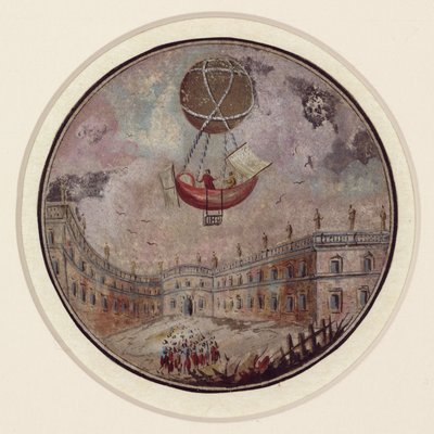 一场早期的气球灾难，约1785年 作者 弗雷德里克（致）巴纳德