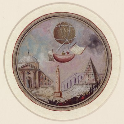 一场早期的气球灾难，约1785年 作者 弗雷德里克（致）巴纳德