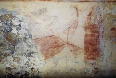 查伦的船，壁画，蓝色恶魔之墓，塔尔基尼亚墓园（联合国教科文组织世界遗产名录，2004年），意大利拉齐奥，伊特鲁里亚文明，公元前5世纪 作者 Georg Carl Heinrich Dollmann