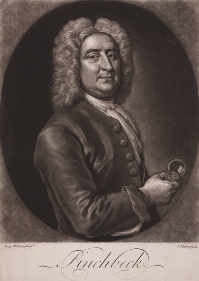 克里斯托弗-平奇贝克，英国钟表商和玩具商，约1725年 作者 弗雷德里克（致）巴纳德