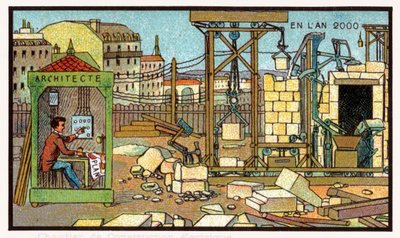施工现场，约1910年 作者 . .