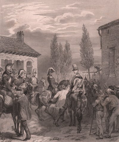 进入比利时的法国军队，1831年8月，中国纸上钢版画 作者 塞维里尼
