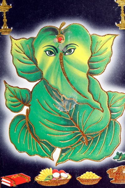 Ganesha或Ganapati：印度教的象头神。 作者 . .