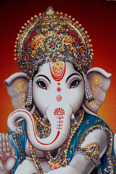 Ganesha或Ganapati：印度教的象头神。 作者 . .