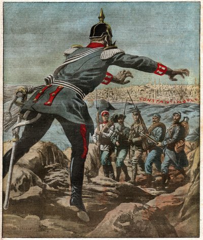 Guerre dans les Balkans.巴尔干半岛的战争。 作者 费迪南德·乔治·沃尔德米勒