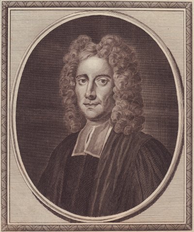 英国哲学家塞缪尔-克拉克（1675-1729）的肖像，由约翰-戈达尔（1729-1795）根据吉布森的画作进行铜版雕刻 作者 塞维里尼