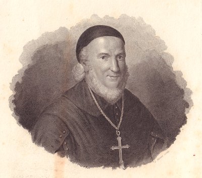 意大利主教Adeodato Turchi（1724-1803）的肖像，G-Guzzi根据Francesco Vicira的画作进行的铜版雕刻 作者 塞维里尼