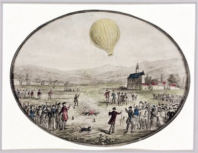 第一次公开的热气球升空，1783年6月5日 作者 弗雷德里克（致）巴纳德