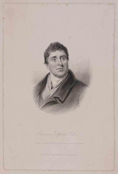 Thomas Telford FRS，苏格兰土木工程师，约1810年 作者 弗雷德里克（致）巴纳德