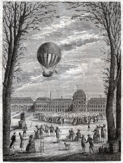 Vol de ballon.热气球飞行。 作者 弗雷德里克（致）巴纳德