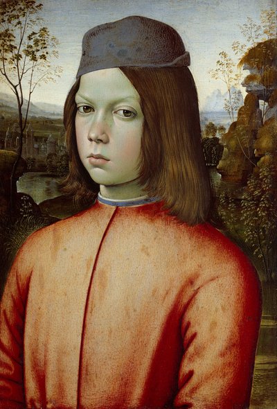 一个男孩的肖像 作者 Pinturicchio
