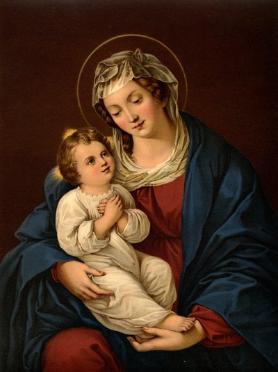 母亲玛丽与孩子耶稣 作者 after Bartolome Esteban Murillo