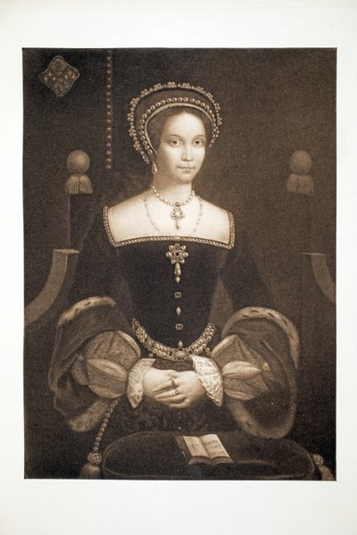 玛丽公主，后来玛丽一世女王，1537年，酒吧。 1902年（珂罗版） 作者 放学后