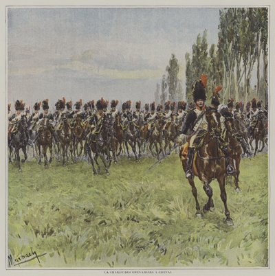马手榴弹兵的指控 作者 在Felicien男爵de Myrbach Rheinfeld之后