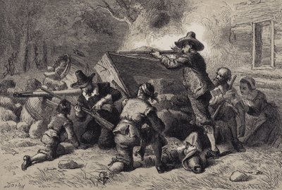弗吉尼亚人为印第安人辩护 作者 after Felix Octavius Carr Darley