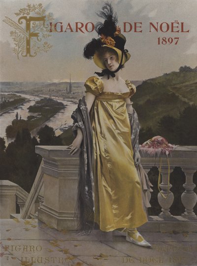 他会吗？ （他会来吗？）封面的光辉费加罗，1897年12月 作者 after Francois Flameng