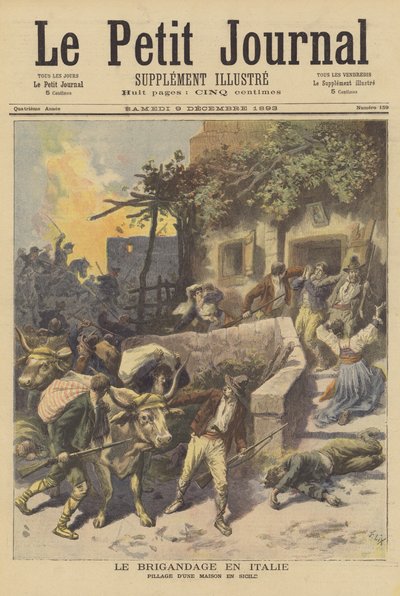 在意大利的盗匪 作者 after Frederic Theodore Lix