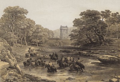 Gilnockie Tower（chromolitho） 作者 在乔治·卡特莫尔之后