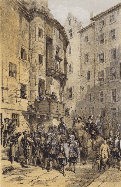 West Bow，爱丁堡（chromolitho） 作者 在乔治·卡特莫尔之后