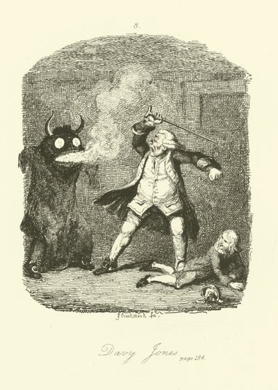 Tobias Smollett的Peregrine Pickle的插图 作者 after George Cruikshank