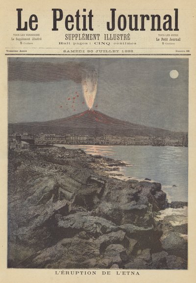 埃特纳火山的喷发 作者 after Henri Meyer