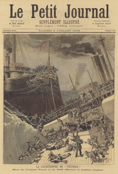 维多利亚HMS的沉没 作者 after Henri Meyer