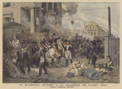 1814年在克利希门的元帅莫西 作者 after Horace Vernet