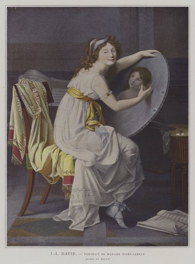 Vigee-Lebrun夫人的肖像 作者 after Jacques Louis David