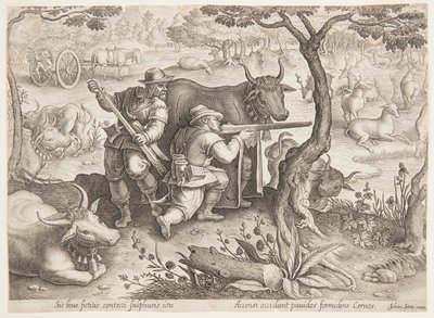 猎鹿 作者 在 Jan van der Straet 之后，称为 Stradanus