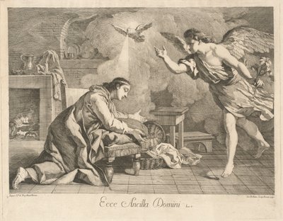 天使报喜 作者 在让·弗朗索瓦·德·特洛伊之后 Jean Baptiste Hutin