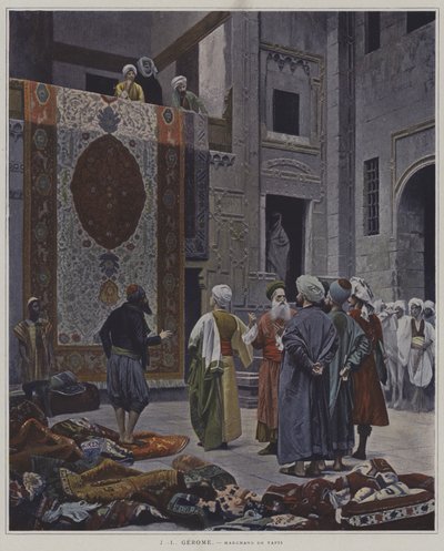 开罗的地毯商人（开罗的地毯卖家） 作者 after Jean Leon Gerome