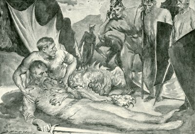 Beowulf的死亡 作者 在约翰·亨利·弗雷德里克·培根之后