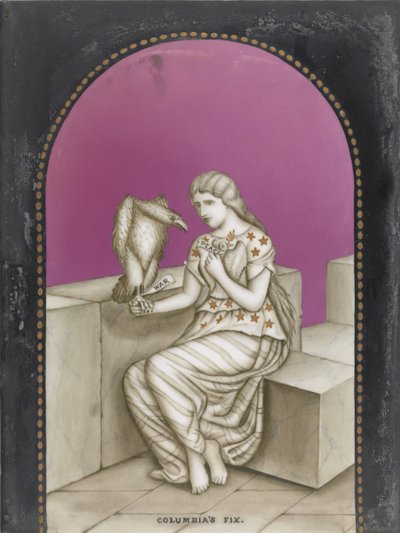 Columbias Fix，c.1861-65（瓷器上的低烧珐琅彩绘） 作者 在约翰·特尼尔之后