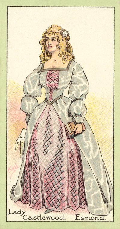 Lady Castlewood，Esmond（chromolitho） 作者 约瑟夫·克莱顿·克拉克之后