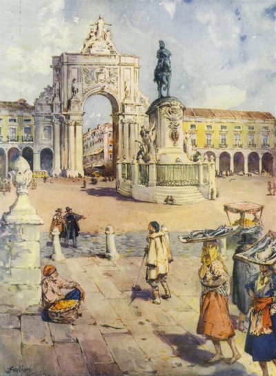 Praca do Commercio，里斯本 作者 约瑟夫·芬内莫尔（后）