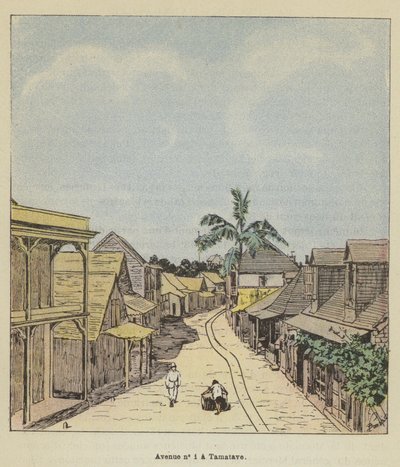 Avenue no 1 a Tamatave 作者 在路易斯·查尔斯·轰炸之后