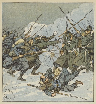 Boudot公司，第11个chasseurs，使用德国电池 作者 在路易斯·查尔斯·轰炸之后