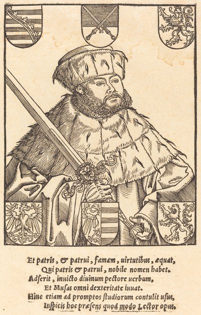 穿着选举袍的大度约翰-弗雷德里克[右]（John Frederic the Magnanimous）。 作者 在小卢卡斯克拉纳赫之后
