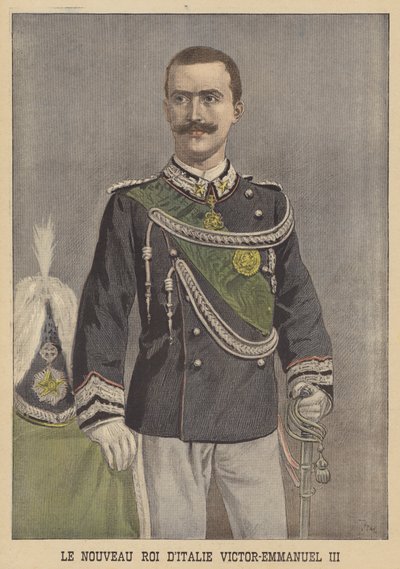 Victor Emmanuel III，新任意大利国王 作者 在Oswaldo Tofani之后
