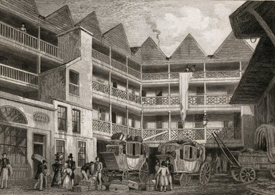 The Old Bull and Mouth Inn，St Martins-le-Grand，1831 作者 牧羊人之后的托马斯·霍斯默