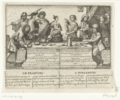 法国人和荷兰人》，1673 年
法国人与荷兰人》（Franschman Hollander / Le Francois L