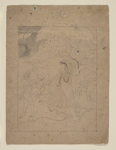 Abhisarika Nayika（勇闯黑夜的女英雄） 作者 匿名的