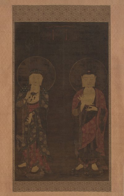 阿弥陀佛和地藏菩萨 作者 匿名的