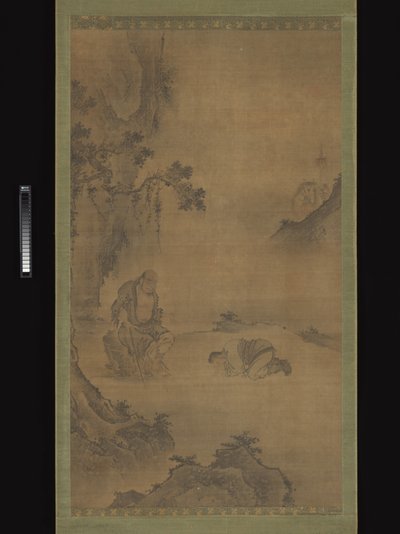 道教仙人李铁拐接待来访者 作者 匿名的