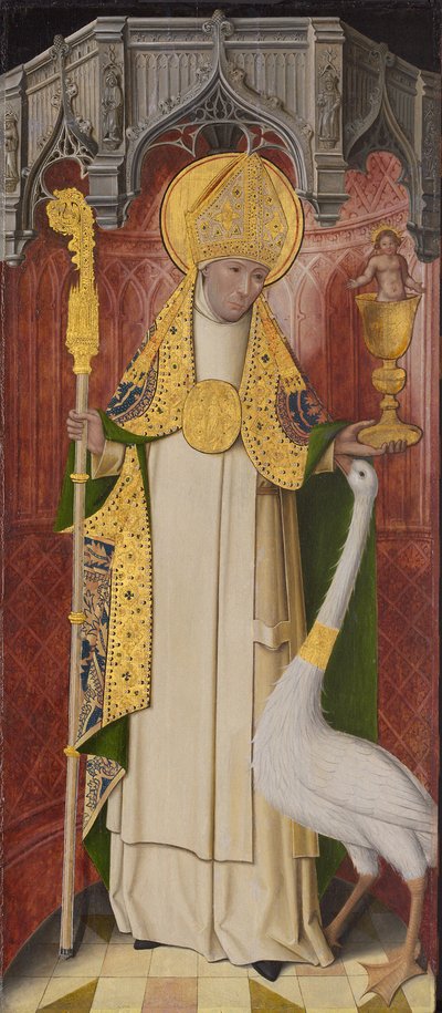 法文：Retable de la Chartreuse Saint-Honoré de Thuison-lès-Abbeville : Saint Hugues Altarpiece from Thuison-les-Abbeville: Saint Hugh of Lincoln（圣休-林肯的祭坛壁画 作者 匿名的