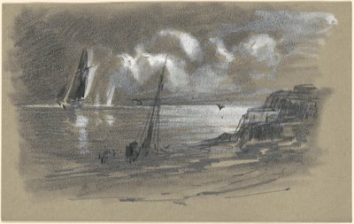 月光下的海岸 [直页] 作者 归功于爱德华莫兰